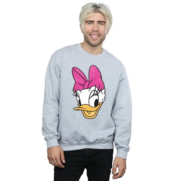Disney Mens Daisy Duck Head Painted Sweatshirt