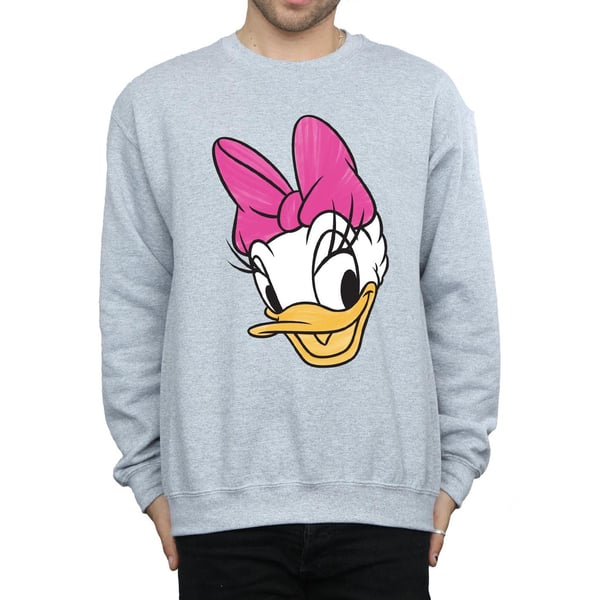 Disney Mens Daisy Duck Head Painted Sweatshirt