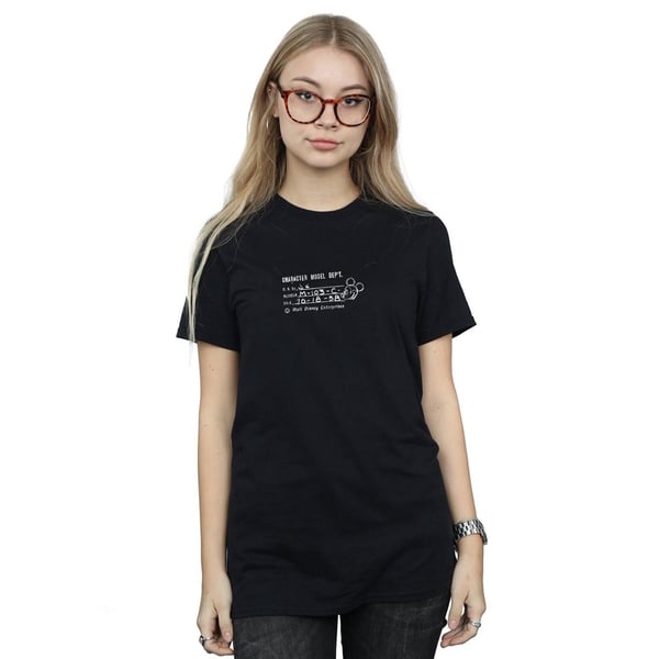 Disney Womens/Ladies Mickey Mouse Character Model Dept. Cotton Boyfriend T-Shirt