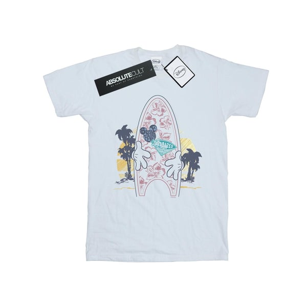 Disney Womens/Ladies Mickey Mouse Surf Fever Cotton Boyfriend T-Shirt