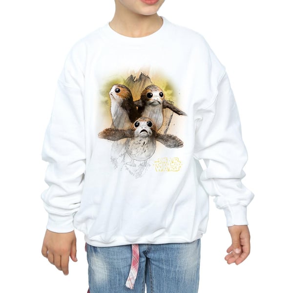Star Wars Girls The Last Jedi Porgs Brushed Sweatshirt