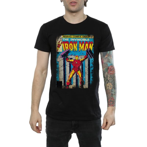 Marvel Mens Iron Man Cover T-Shirt