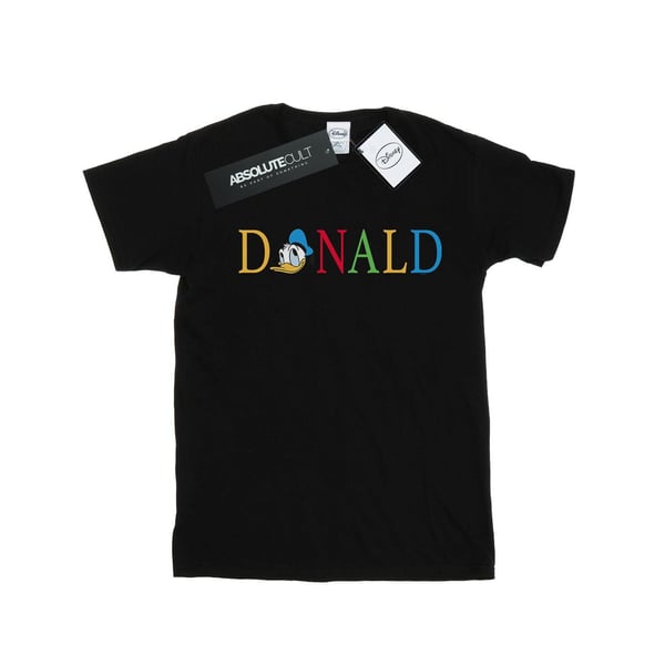 Disney Womens/Ladies Donald Duck Letters Cotton Boyfriend T-Shirt
