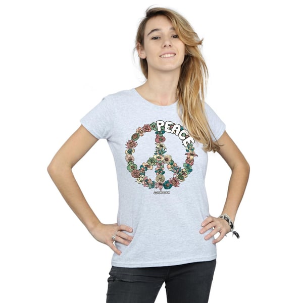 Woodstock Womens/Ladies Floral Peace Cotton T-Shirt
