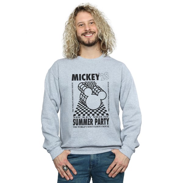 Disney Mens Mickey Mouse Summer Party Sweatshirt