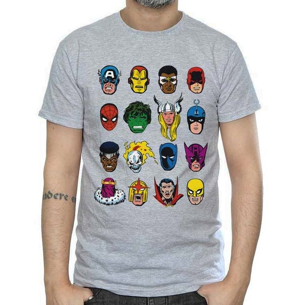 Marvel Miesten Sarjakuvahahmot T-paita