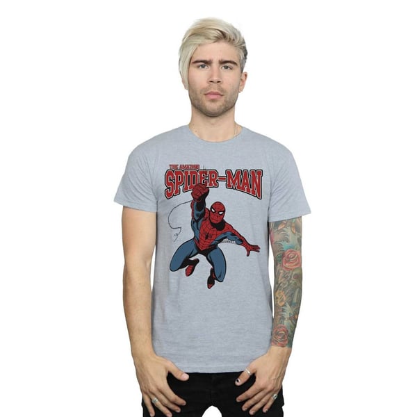 Marvel Mens Spider-Man Leap T-Shirt