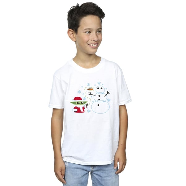 Star Wars The Mandalorian Boys Baby Yoda Winter T-Shirt