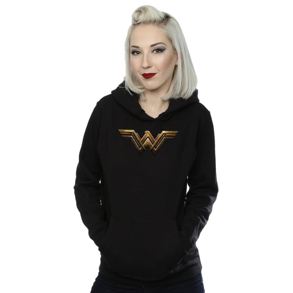 DC Comics Womens/Ladies Justice League Movie Wonder Woman Emblem Hoodie