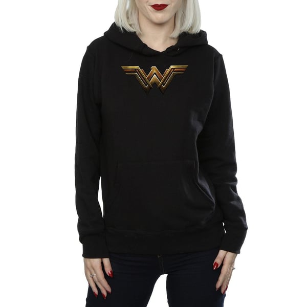 DC Comics Womens/Ladies Justice League Movie Wonder Woman Emblem Hoodie