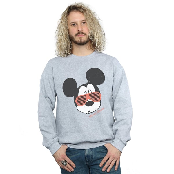Disney Mens Mickey Mouse Sunglasses Sweatshirt