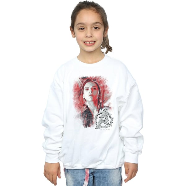 Marvel Girls Avengers Endgame Black Widow Brushed Sweatshirt