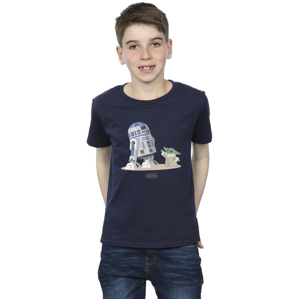 Star Wars Boys The Mandalorian R2D2 And Grogu T-Shirt