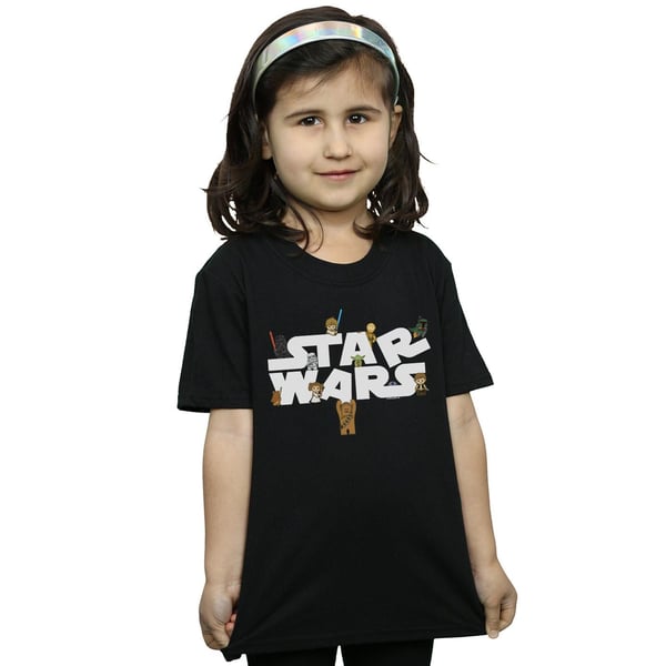 Star Wars Girls Kiddie Logo Cotton T-Shirt