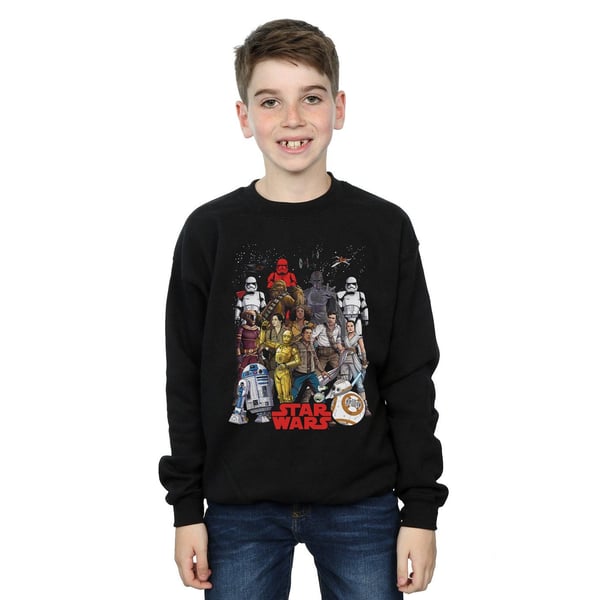 Star Wars Boys The Rise Of Skywalker Character Collage Sweatshirt