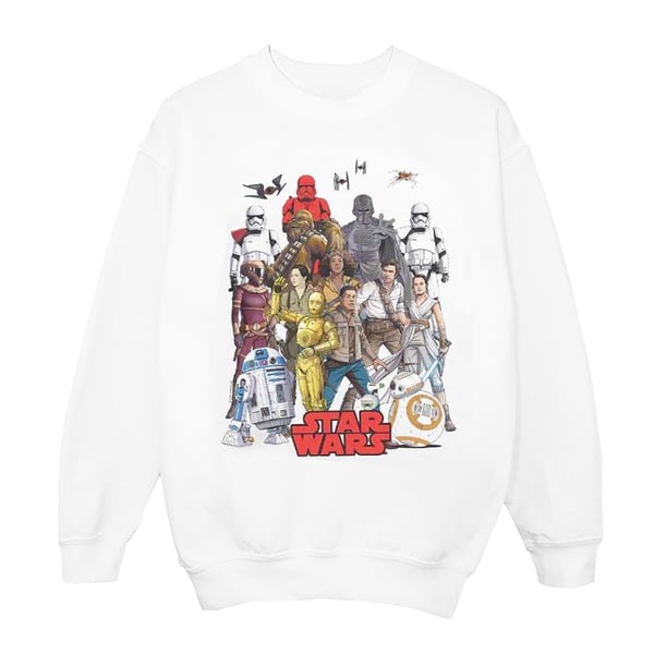 Star Wars Boys The Rise Of Skywalker Character Collage Sweatshirt