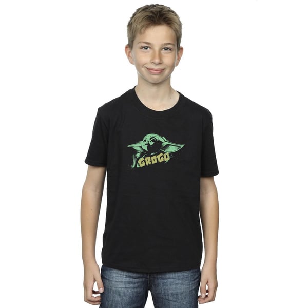 Star Wars Boys The Mandalorian Grogu The Child Splat T-Shirt