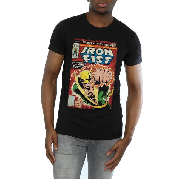 Marvel Mens Iron Fist Cover T-Shirt