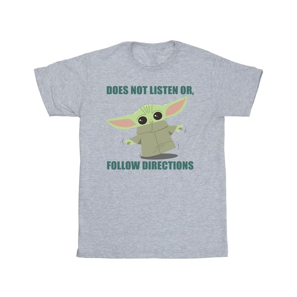 Star Wars Boys The Mandalorian Grogu Does Not Listen T-Shirt