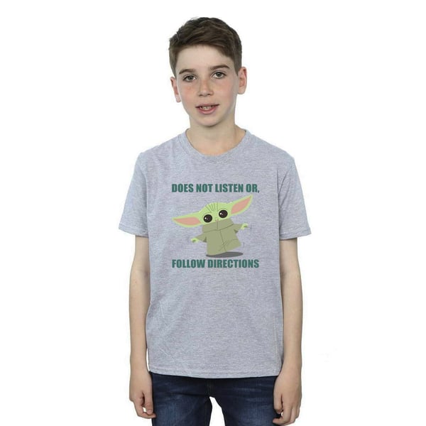 Star Wars Boys The Mandalorian Grogu Does Not Listen T-paita