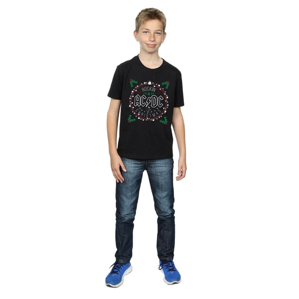 AC/DC Boys Christmas Circle T-Shirt