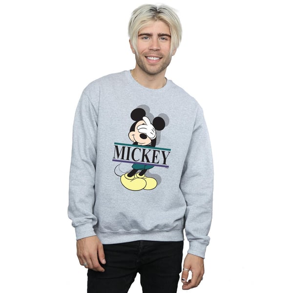 Disney Mens Mickey Mouse Letters Sweatshirt