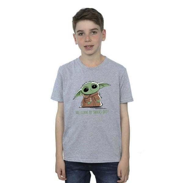 Star Wars Boys The Mandalorian Grogu Snacks Meme T-Shirt