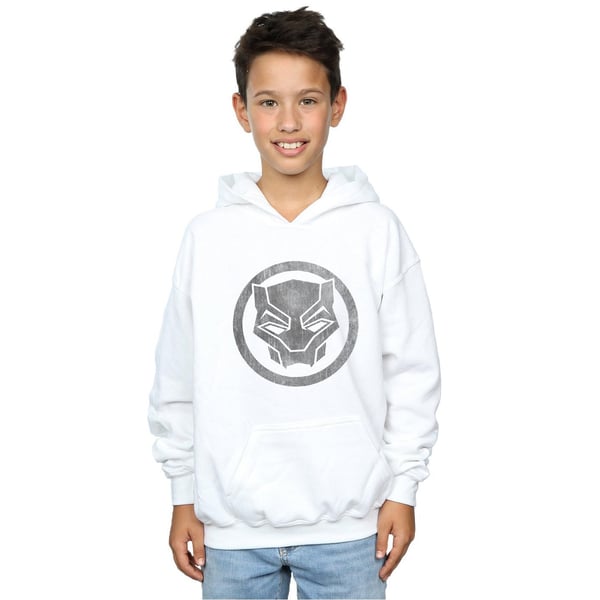 Marvel Boys Black Panther Distressed Icon Hoodie