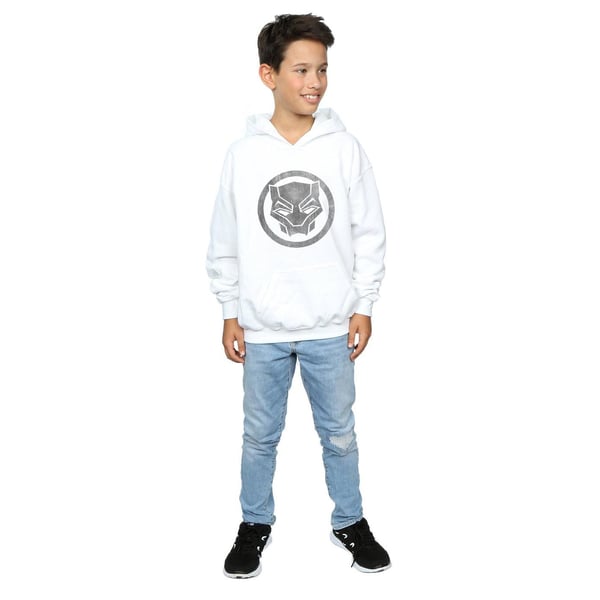 Marvel Boys Black Panther Distressed Icon Hoodie