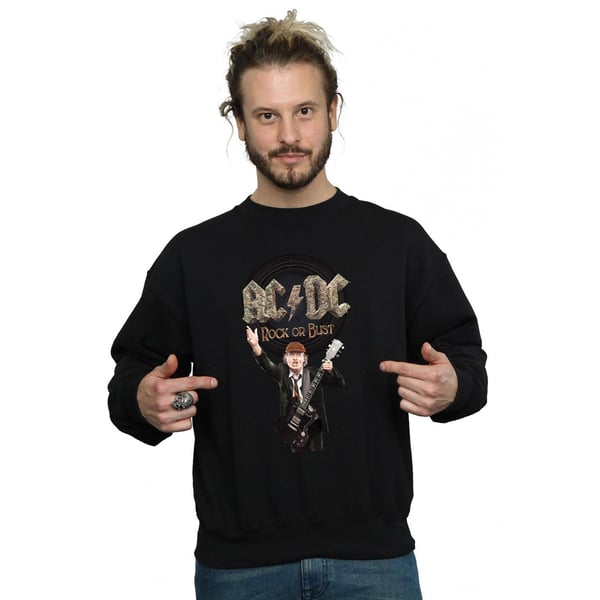 AC/DC Mens Rock Or Bust Angus Young Sweatshirt