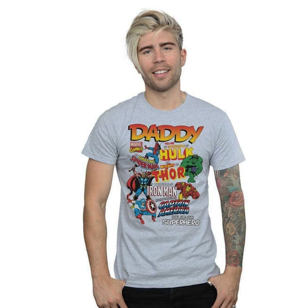 Marvel Mens Our Dad Superhero T-Shirt
