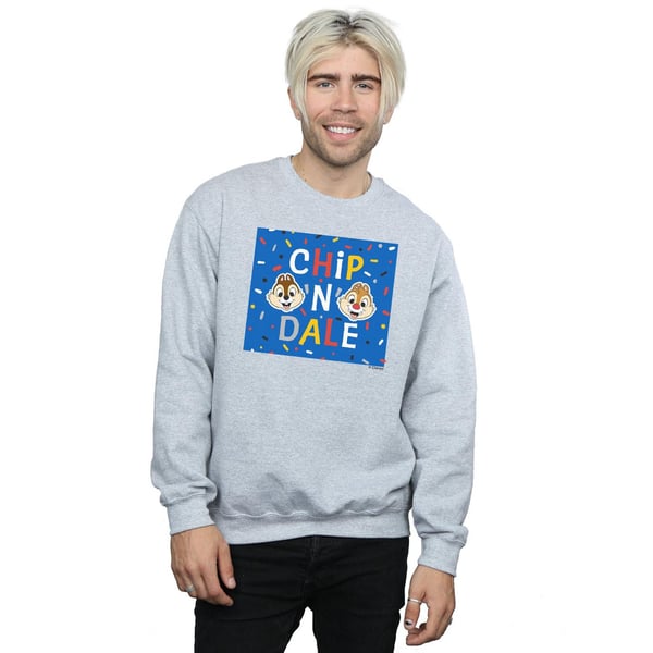 Disney Mens Chip N Dale Blue Frame Sweatshirt