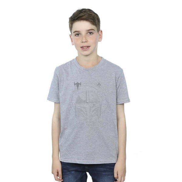 Star Wars Boys The Mandalorian Rings Helmet T-Shirt