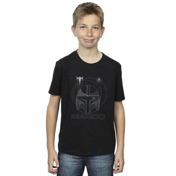 Star Wars Boys The Mandalorian Rings Helmet T-Shirt