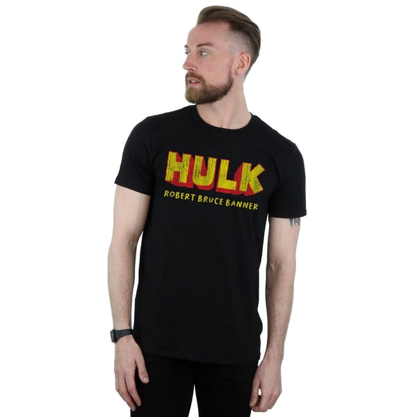 Marvel Mens Hulk AKA Robert Bruce Banner T-Shirt
