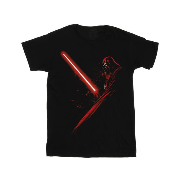 Star Wars Girls Darth Vader Lightsaber Cotton T-Shirt