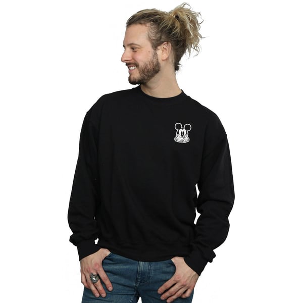Disney Mens Mickey Mouse Dont Speak Breast Print Sweatshirt