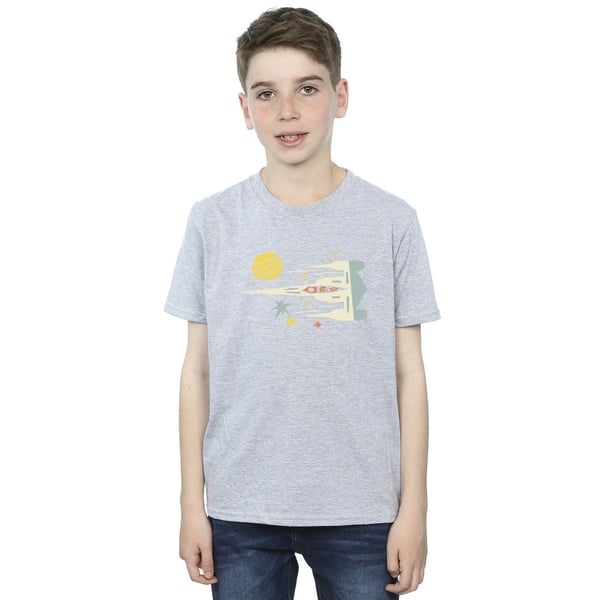 Star Wars Boys The Mandalorian Cutout Ship T-Shirt