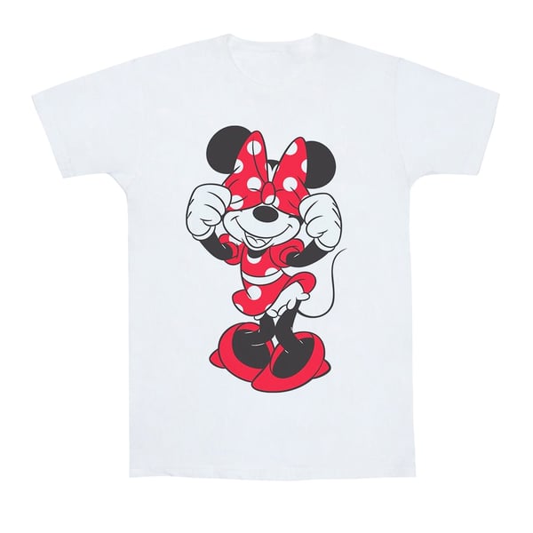 Disney Womens/Ladies Minnie Mouse Bow Eyes Cotton Boyfriend T-Shirt