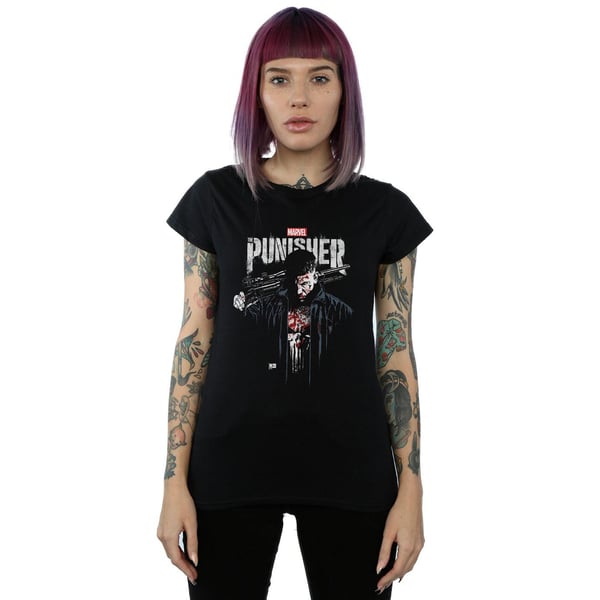 Marvel Womens/Ladies The Punisher TV Series Frank Castle Cotton T-Shirt