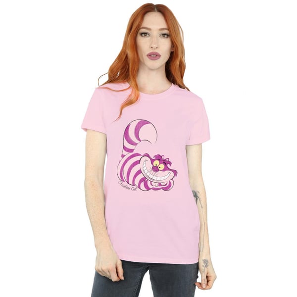 Alice In Wonderland Womens/Ladies Cheshire Cat Boyfriend T-Shirt