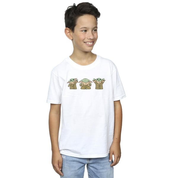 Star Wars Boys The Mandalorian Grogu Poses T-Shirt