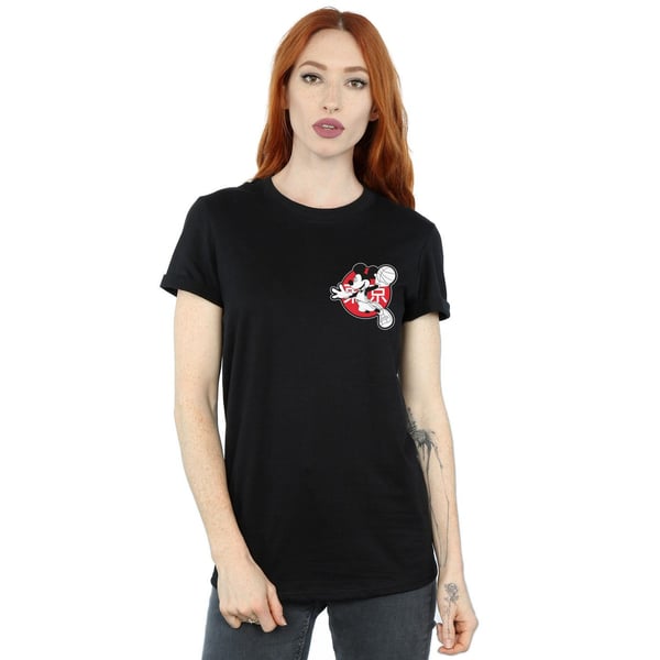 Disney Womens/Ladies Mickey Mouse Dunking Cotton Boyfriend T-Shirt