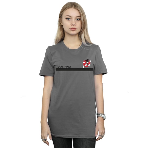 Disney Womens/Ladies Mickey Mouse Running Cotton Boyfriend T-Shirt