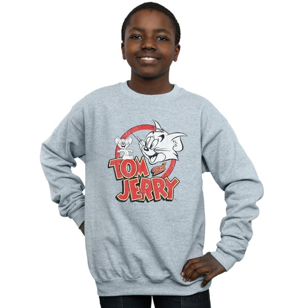 Tom And Jerry Boys Distressed Logo Sweatshirt
