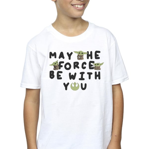 Star Wars Boys The Mandalorian Grogu May The Force Be With You T-Shirt