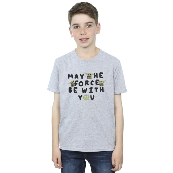 Star Wars Boys The Mandalorian Grogu May The Force Be With You T-Shirt