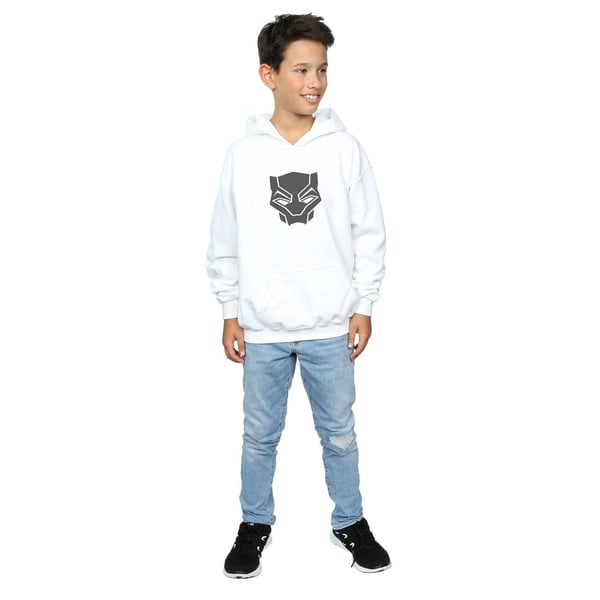 Marvel Boys Black Panther Black On Black Hoodie