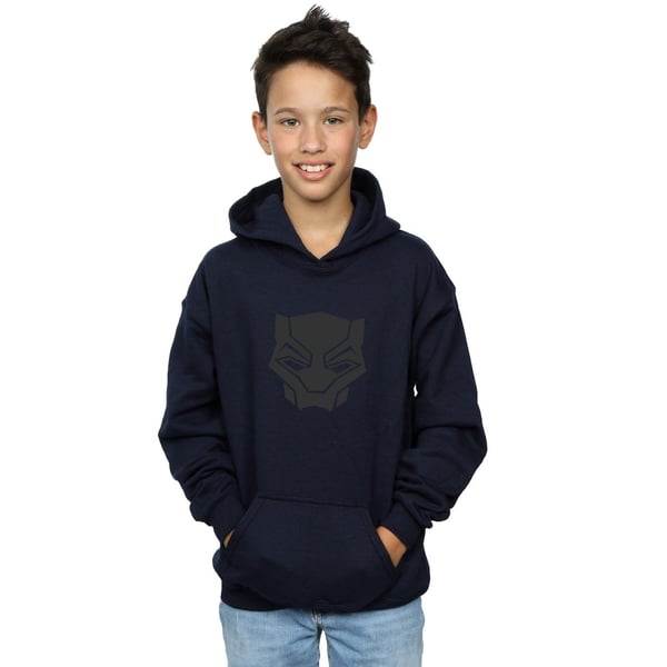 Marvel Boys Black Panther Black On Black Hoodie