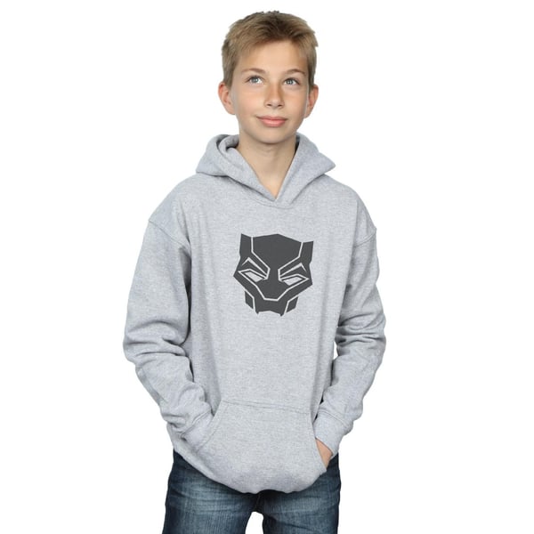 Marvel Boys Black Panther Black On Black Hoodie